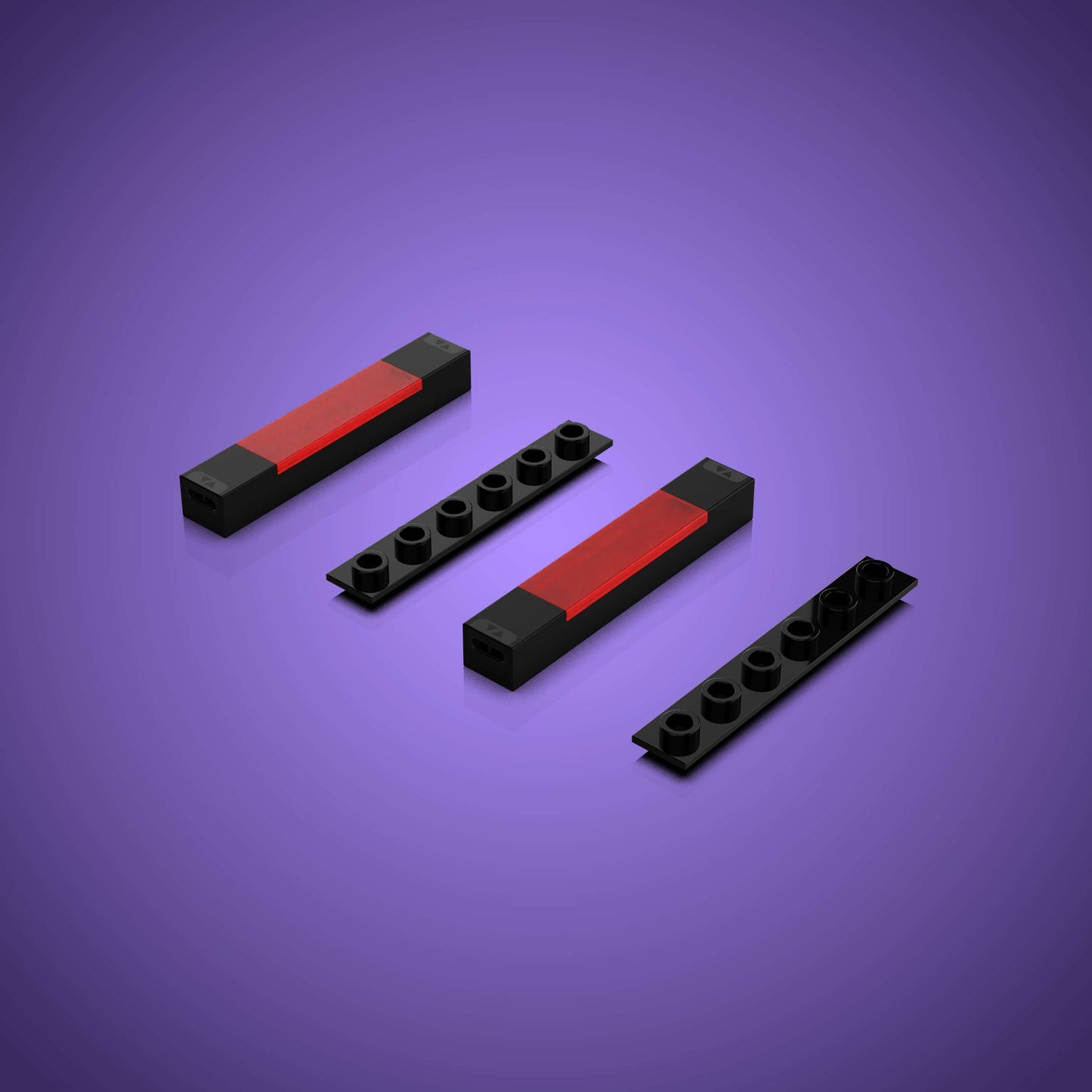 Meteor Light - Red (2 Pack)