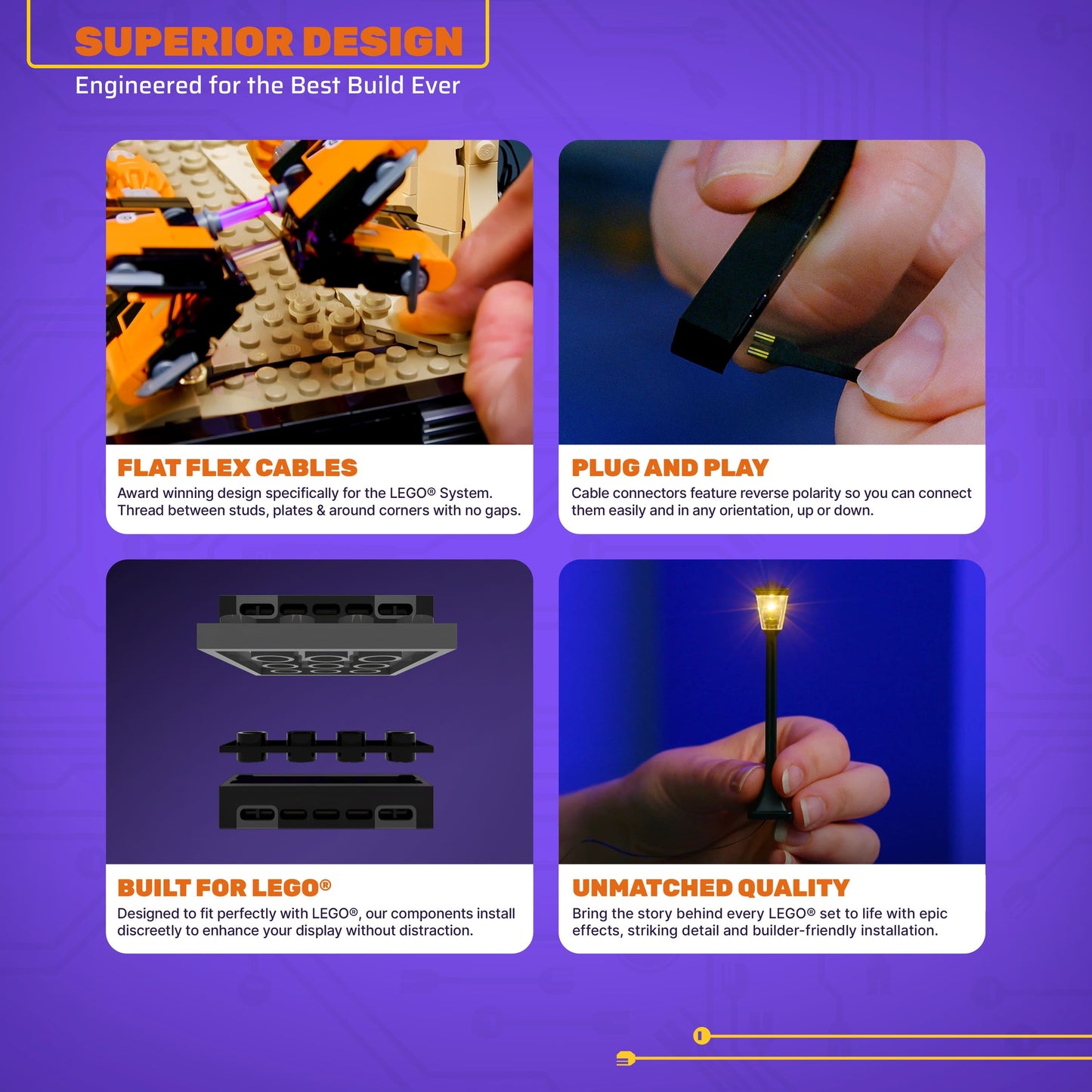 Light Kit for LEGO® Ferrari SF-24 F1 Car #42207