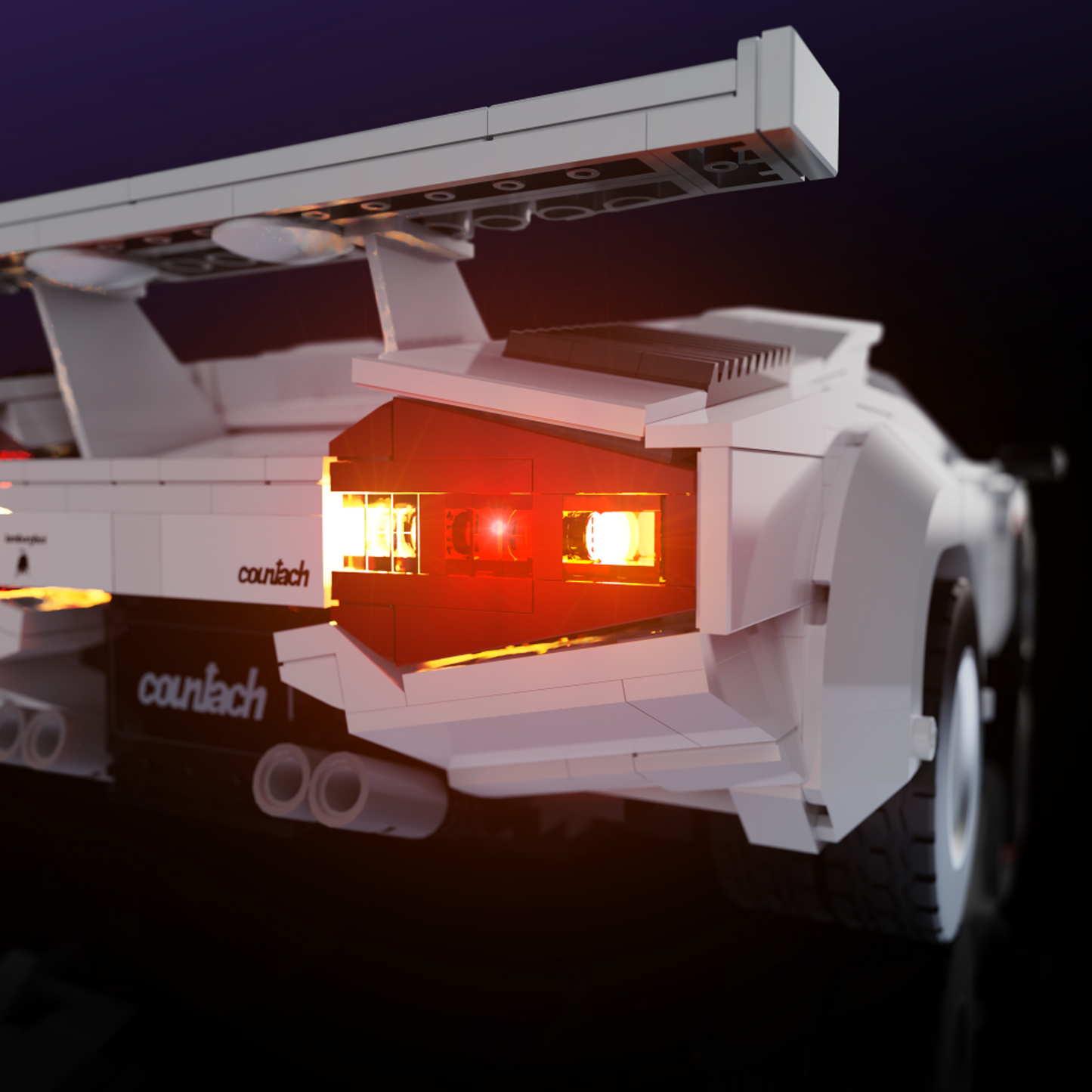 Light Kit for LEGO® Lamborghini Countach 5000 Quattrovalvole #10337