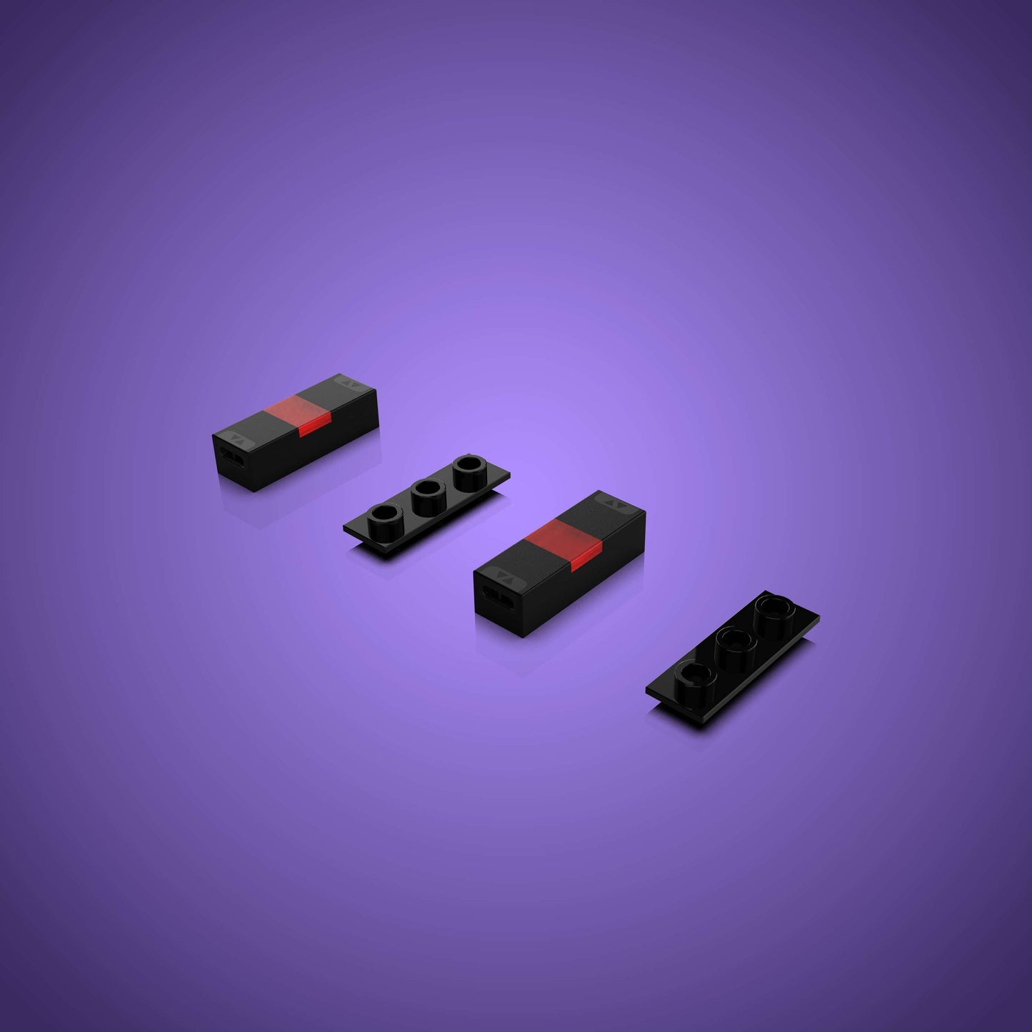 Meteor Light Micro - Red (2 Pack)