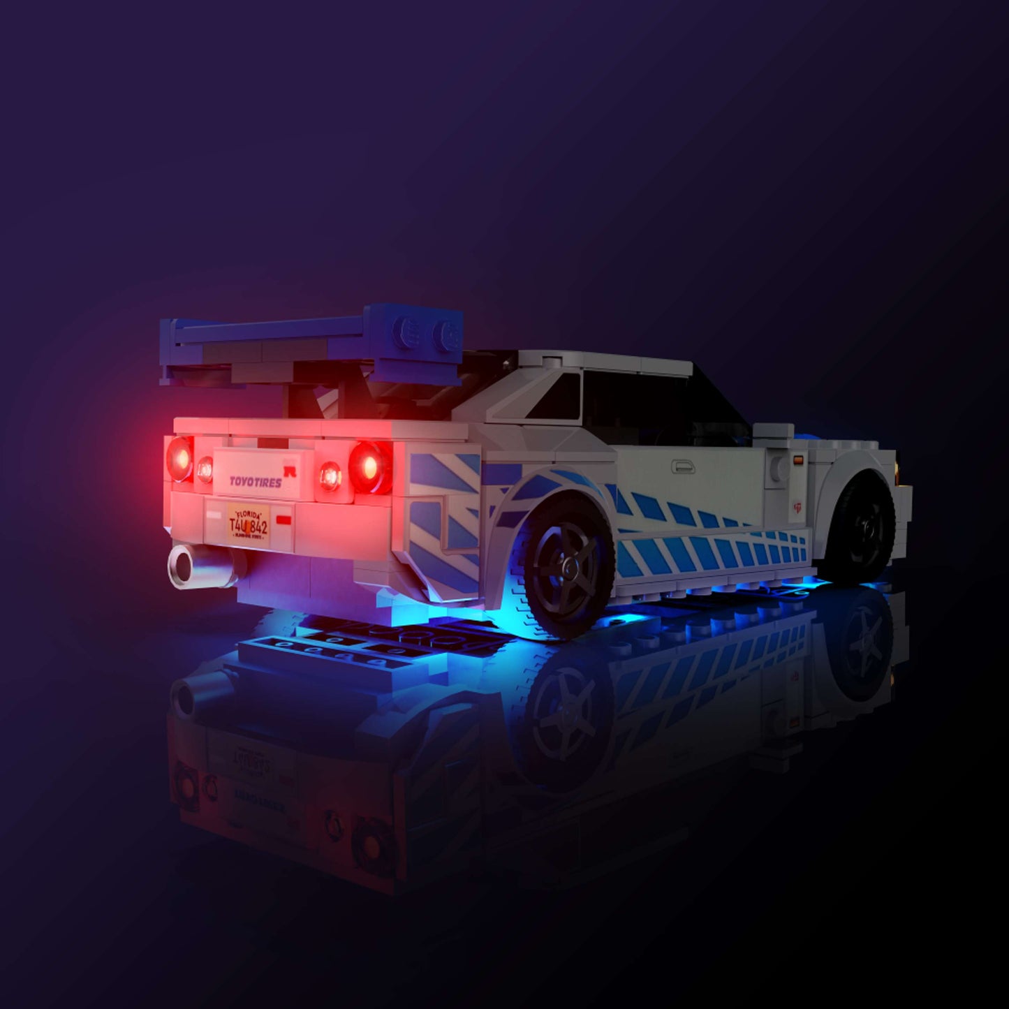 Light Kit for LEGO® Speed Champions 2 Fast 2 Furious Nissan Skyline GT-R (R34) #76917