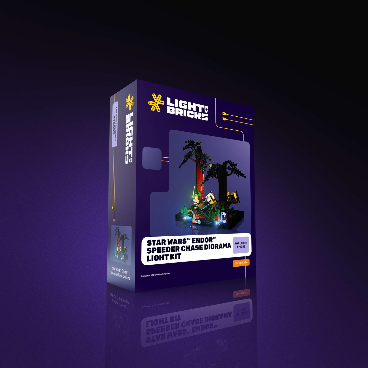 Light Kit for LEGO® Star Wars Endor Speeder Chase Diorama #75353