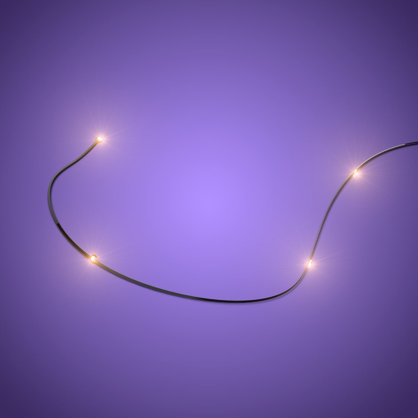 Astro Light String Flicker Effect 4 LEDs - Warm White 30cm (2 Pack)