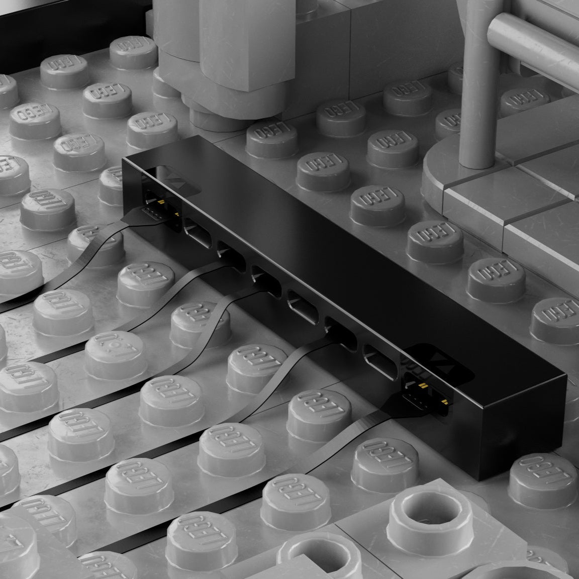 Image of the Light My Bricks™ dock on LEGO® plate