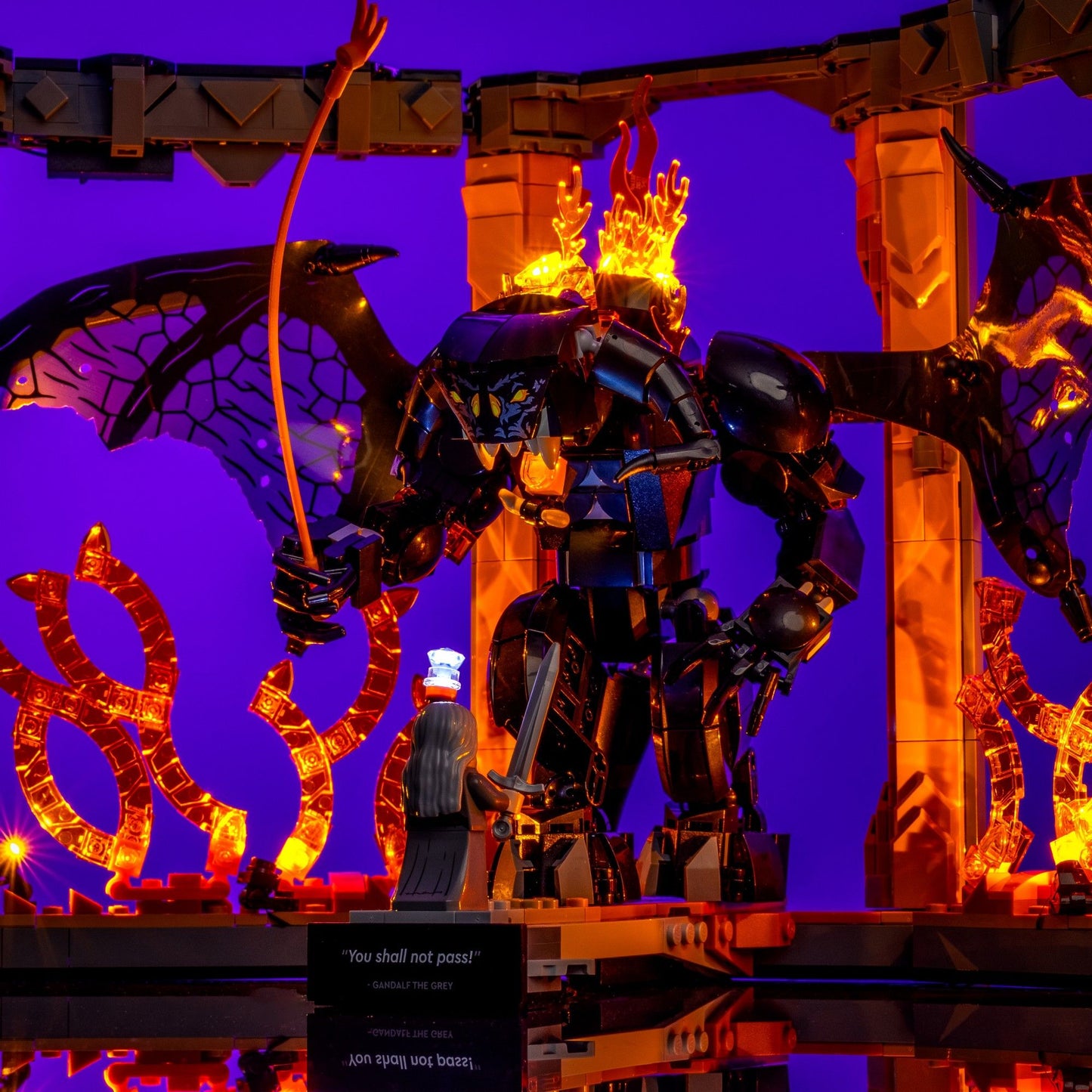 Light Kit for LEGO® The Lord of the Rings Balrog™ Book Nook #10367