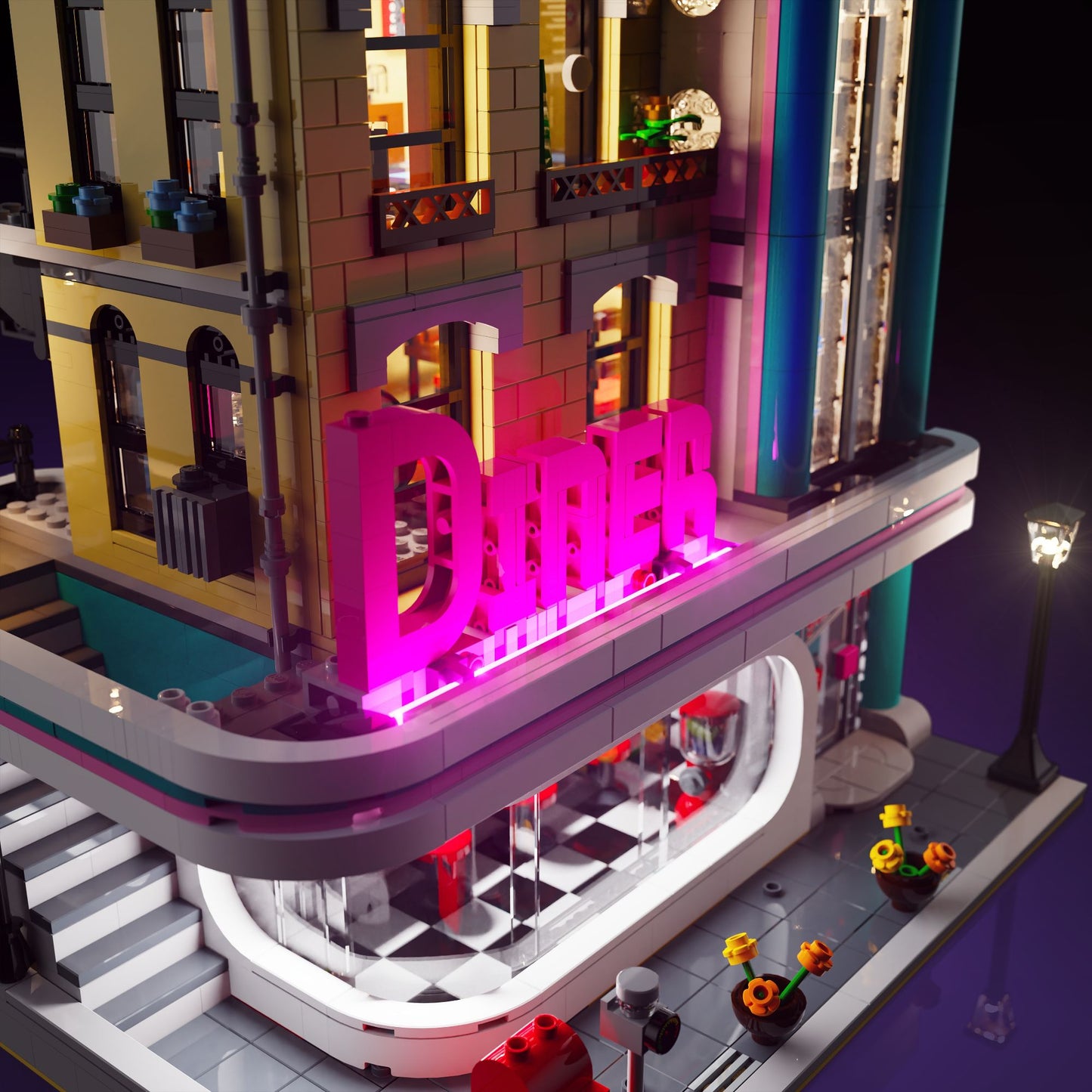 Light Kit for LEGO® Downtown Diner #10260