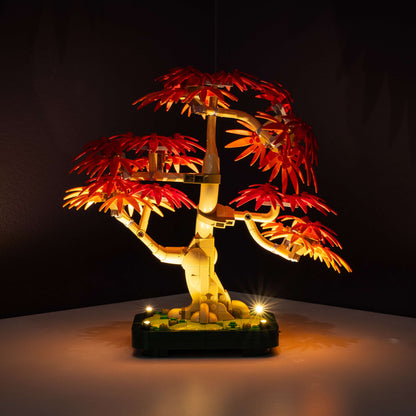 LEGO® Japanese Red Maple Bonsai Tree #10348 DIY Light Bundle