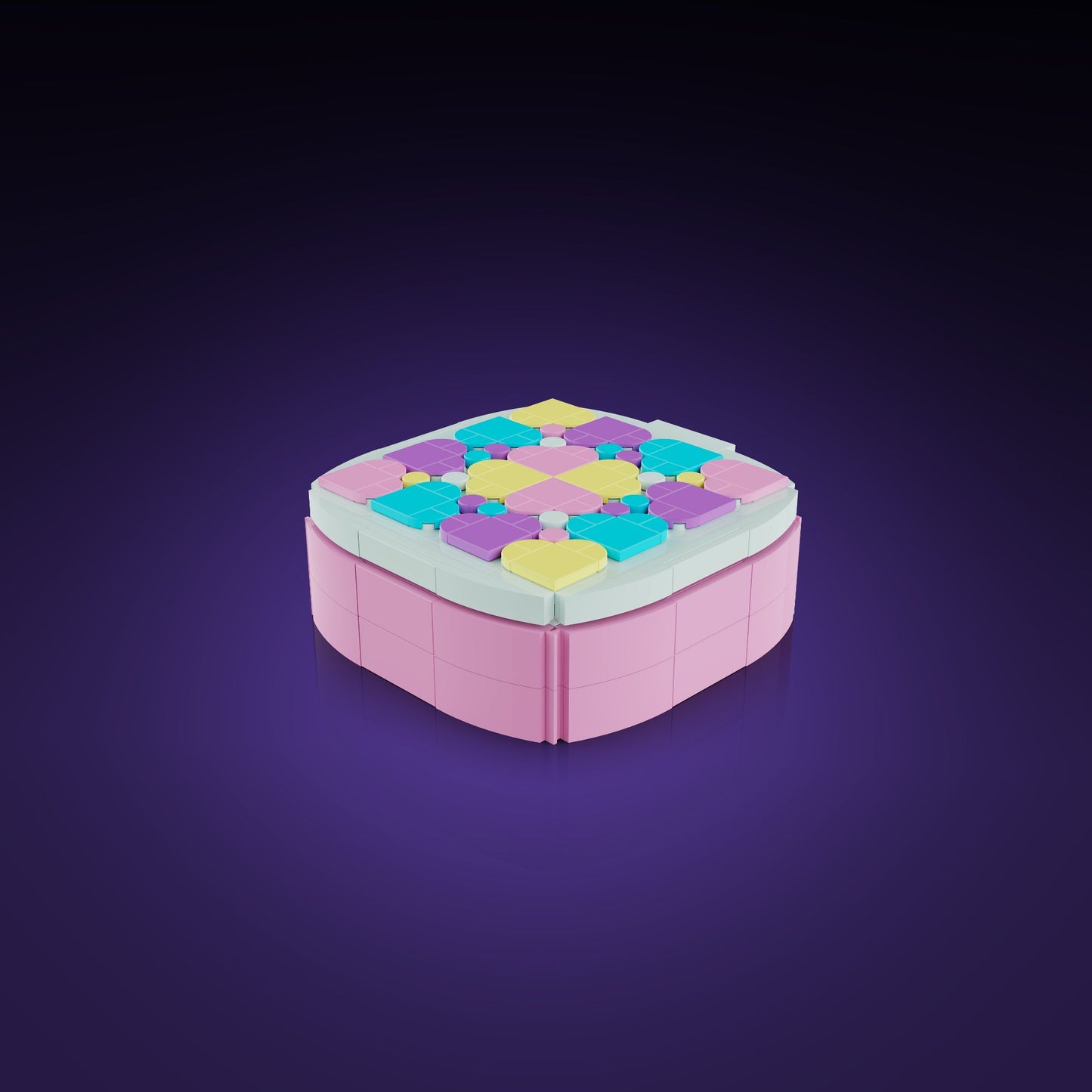 LMB Creations Jewellery Box Pastel Pink #30001