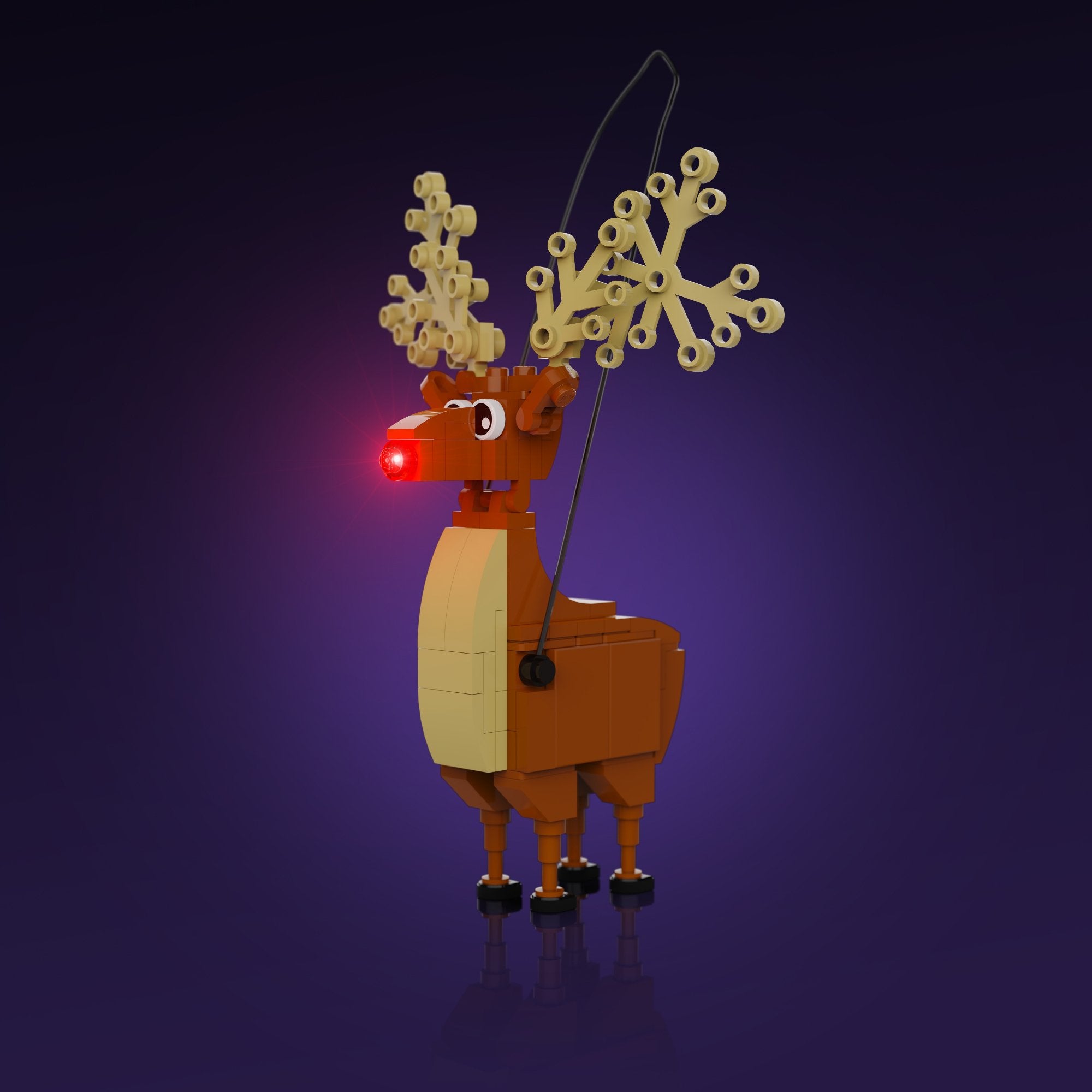 Light My Bricks™ Creations Reindeer Hanging Ornament #10001