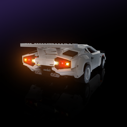 Light Kit for LEGO® Lamborghini Countach 5000 Quattrovalvole #10337