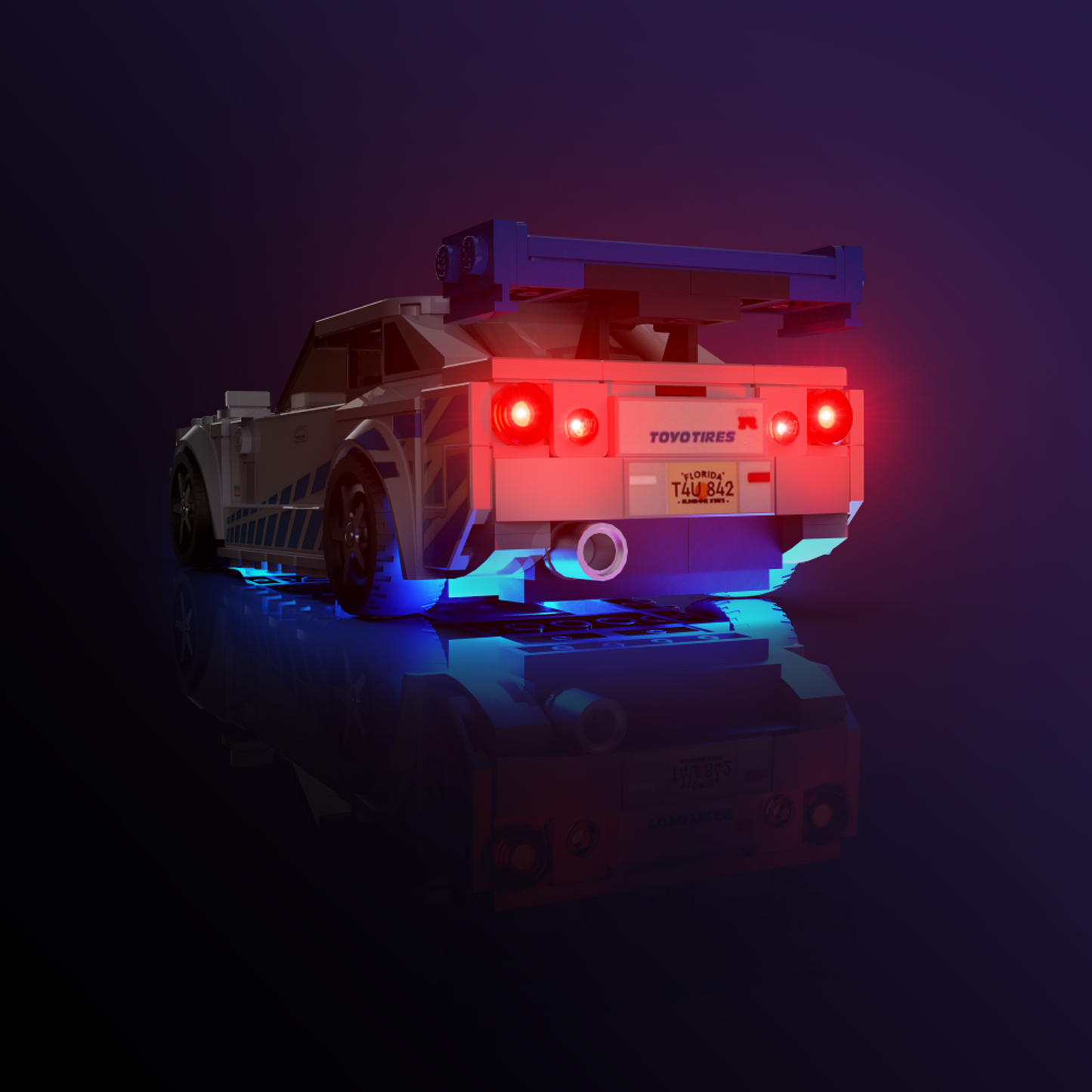 Light Kit for LEGO® Speed Champions 2 Fast 2 Furious Nissan Skyline GT-R (R34) #76917