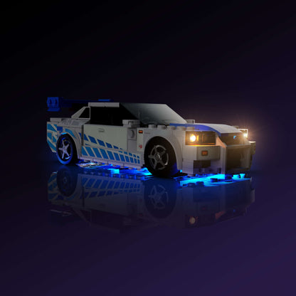 Light Kit for LEGO® Speed Champions 2 Fast 2 Furious Nissan Skyline GT-R (R34) #76917