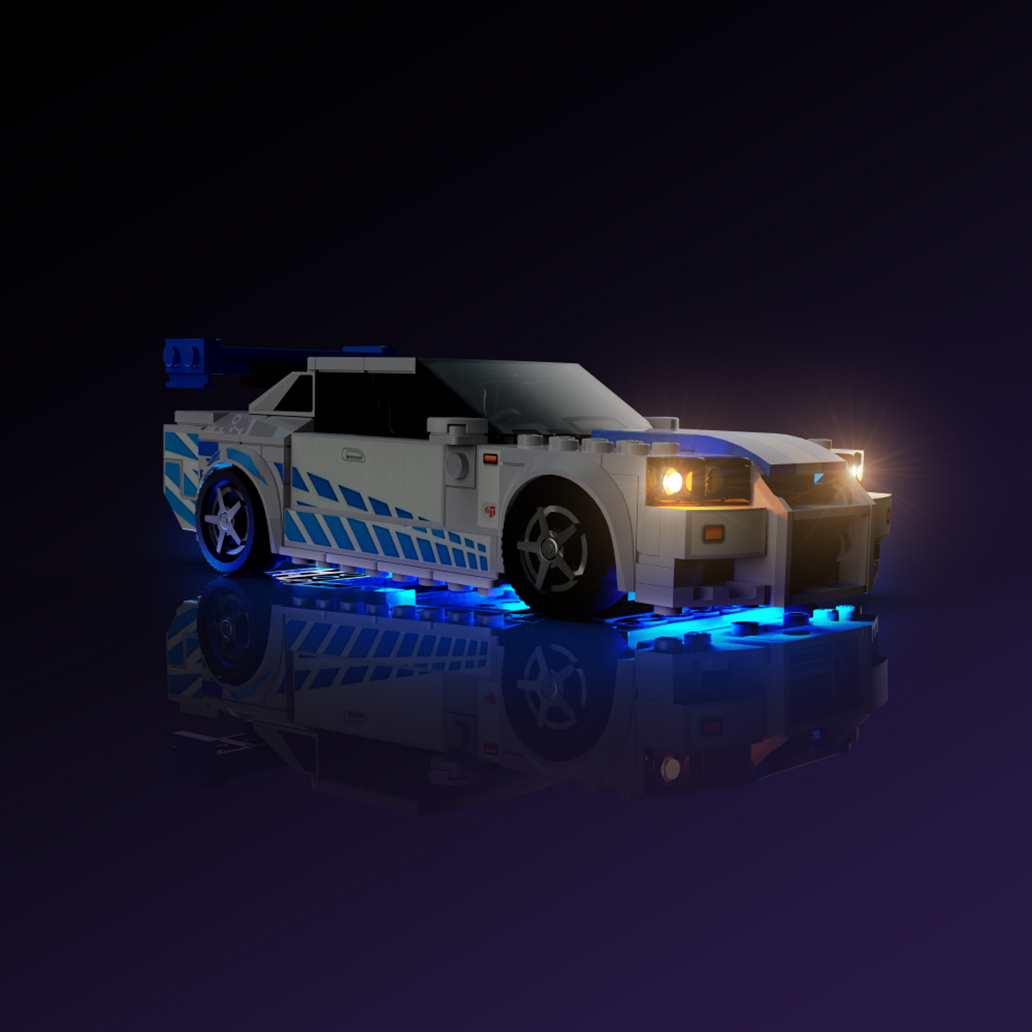 Light Kit for LEGO® Speed Champions 2 Fast 2 Furious Nissan Skyline GT-R (R34) #76917