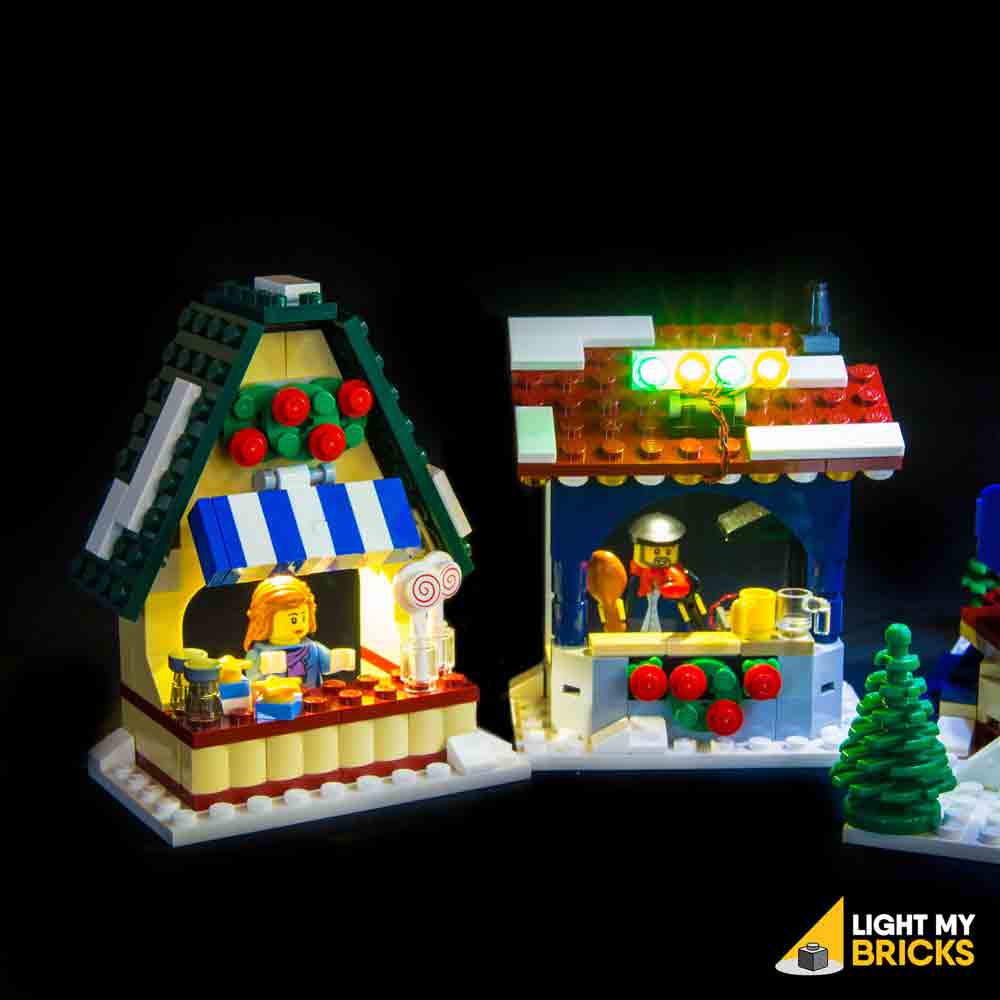 evne Gym utilstrækkelig Winter Village Market #10235 LEGO® Light Kit | Light My Bricks – Light My  Bricks AU